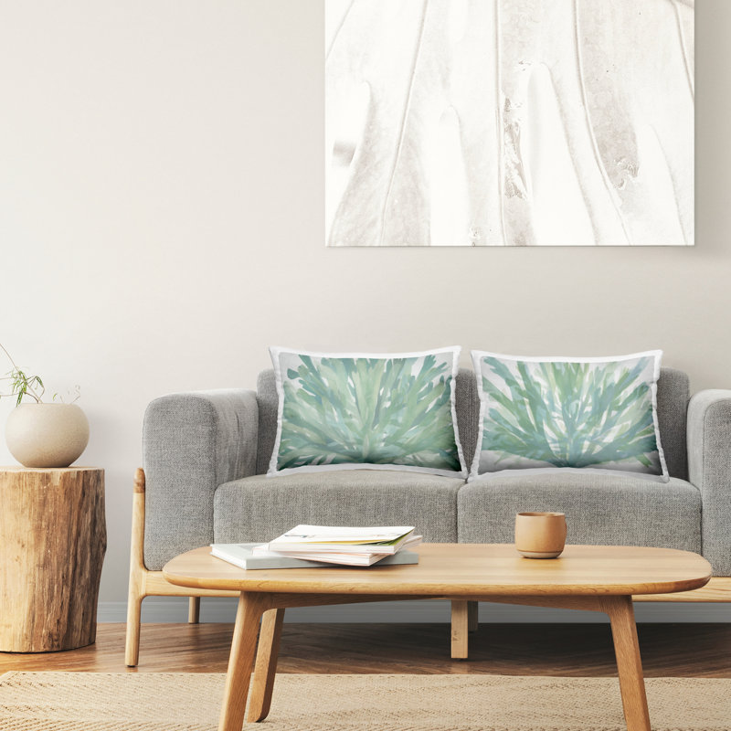 Coussin décoratif imprimé en couches aux algues vertes par Stellar Design Studio (ensemble de 2)