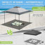 Pavillon escamotable 13 pi L 13 pi. Auvent d'extérieur droit en acier D-65292647