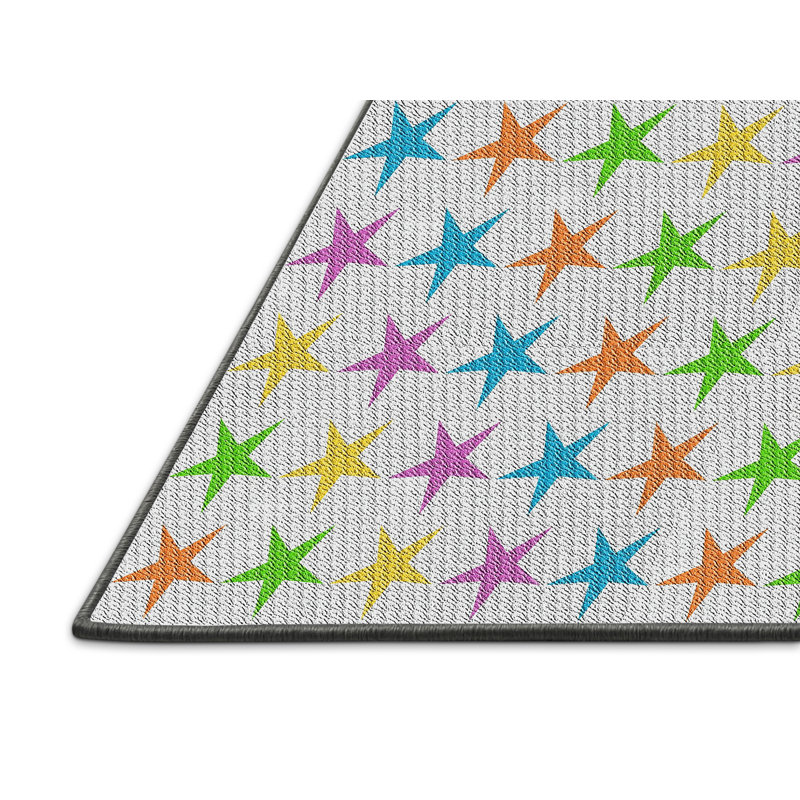 Tapis à motifs vert/bleu/mauve zone mauve, Rectangle 2 pi x 4 pi