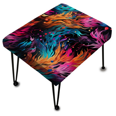 Repose-pieds Futuristic Striped Fusion - Abstract
