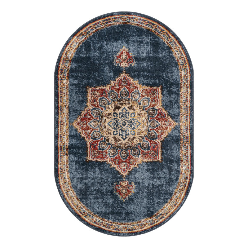 Lieveke Oriental Indoor Rug, Oval 3'3" x 5'3"