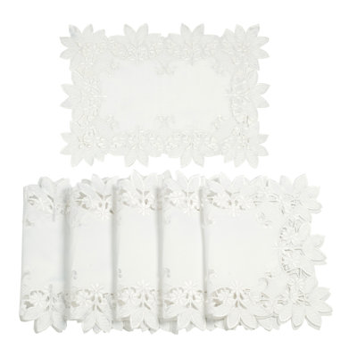 Commodore Polyester Floral Rectangle Placemat