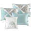 Housse de lit de jour réversible 6 pièces - taille simple 3 taies décoratives, 1 coussin décoratif, housse, pièces d'apparence moderne