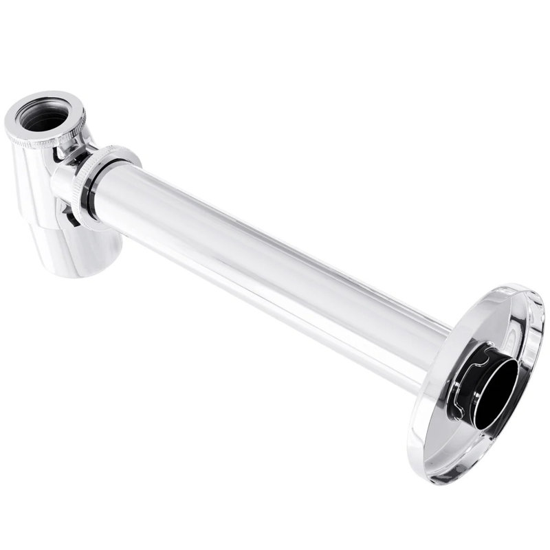 Siphon en laiton massif chromé, Chrome chrome