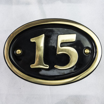 Tyrinia 10cm H Reflective Aluminum House Number