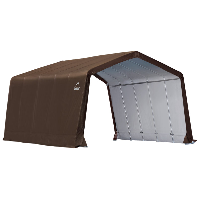 ShelterLogic 3-in-1 Run-in Shelter Brown, 148.1" W x 238.7" D