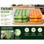 2 Pack Silicone Ice Cube Trays with Lids, Spill-Proof Stackable Design, Sturdy Reusable Freezer Trays, 20 Cubes Each Tray, Green