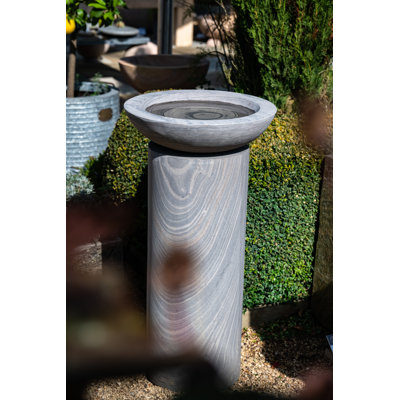 Steigerwald Natural Stone Tiered Birdbath