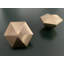 Poignée d'armoire facettée hexagonale en laiton massif