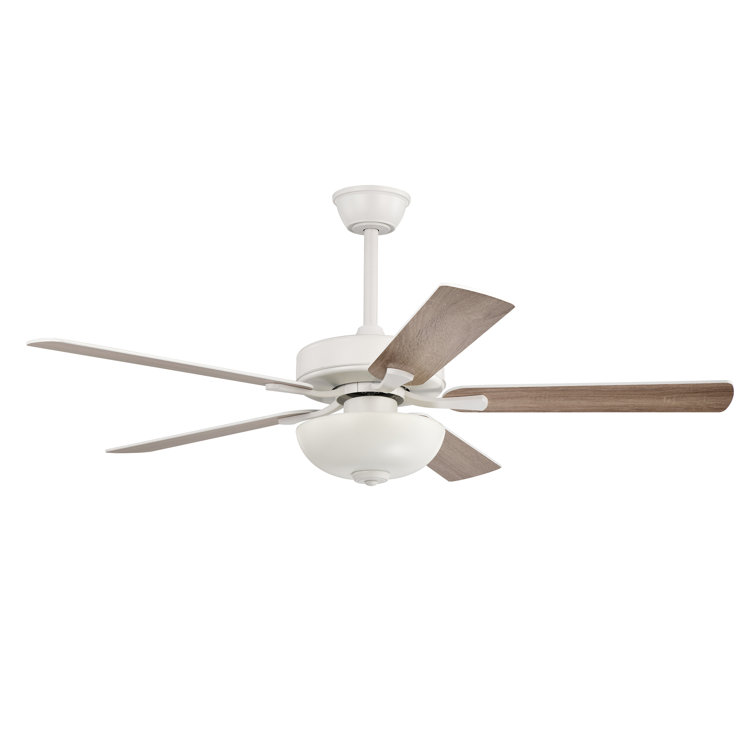 52-in 5-blade Reversible Ceiling Fan With Led Light And Remote Control