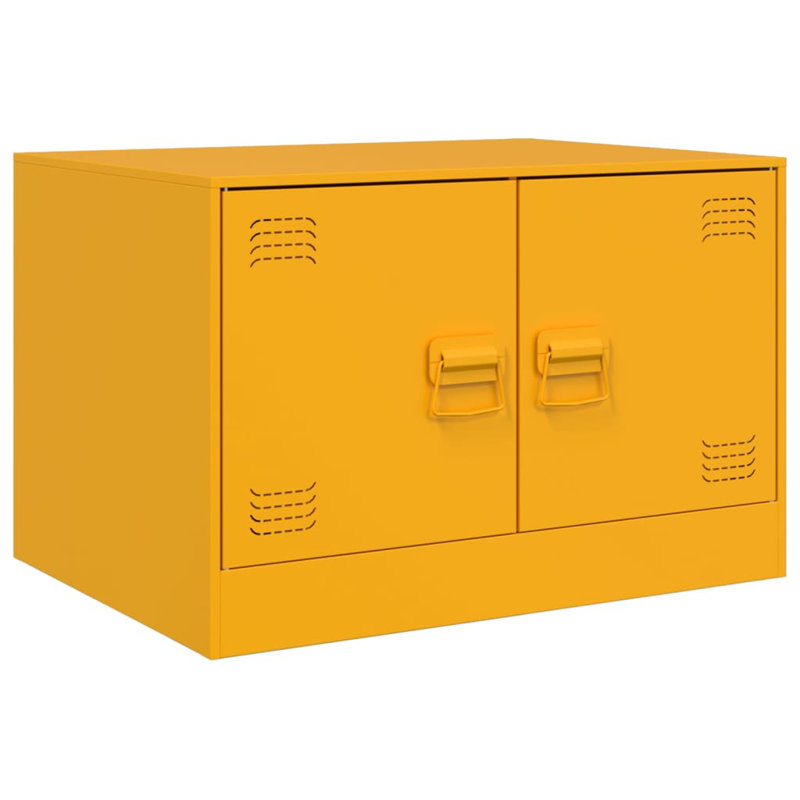 Alexionna Coffee Table with Storage, Mustard Yellow