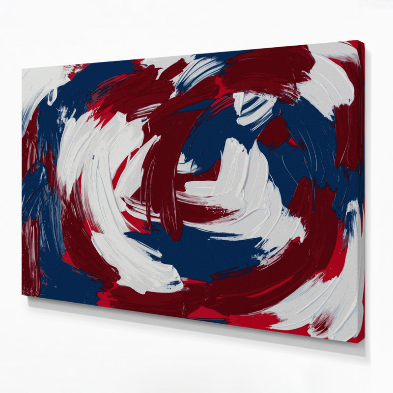 Neo Expressionism 14 Red Canvas Wall Art