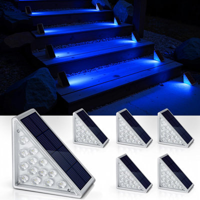 Marchepieds solaires pour l'extérieur, paquet de 6