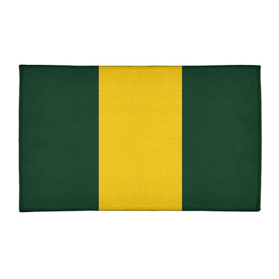Tapis vert/jaune