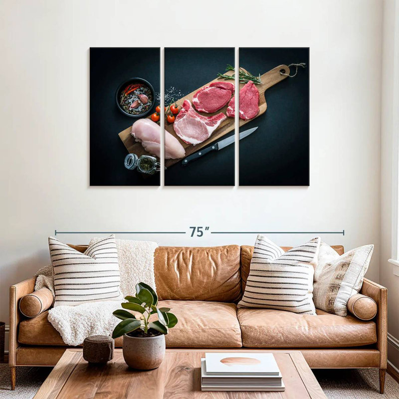 Yarlin Butcher's Meat Selection, 24" H x 38" W