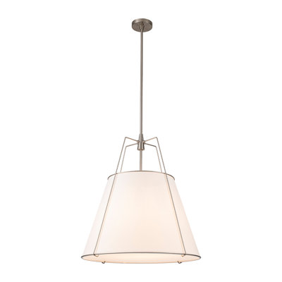 Nyjel 4 - Light Linen Tapered Pendant