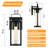 Modern 1-light Outdoor Wall Light With Clear Glass(bulb Not Include)
