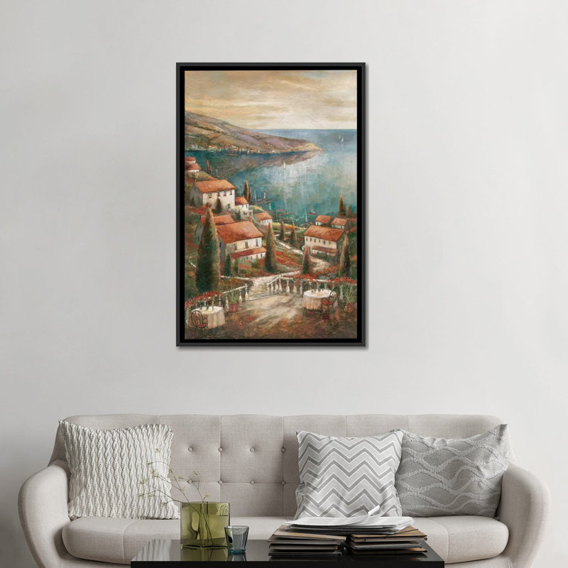 «Beauty By the Sea», reproduction d'art sur toile, H 48 po x l 32 po x P 1,5 po, Toile avec cadre noir, Pas de tapis
