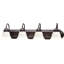 Support pour salle de bain ou meuble-lavabo mural en bronze antique à 4 lumières avec abat-jour en verre albâtre Marti-1093404025