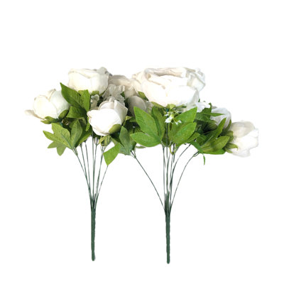 Fleurs de pivoines en soie