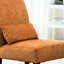 Chaise contemporaine en chenille, structure en bois massif orange, coussin, chaise d'appoint au design élégant avec assise confortable, modernité-1861910824