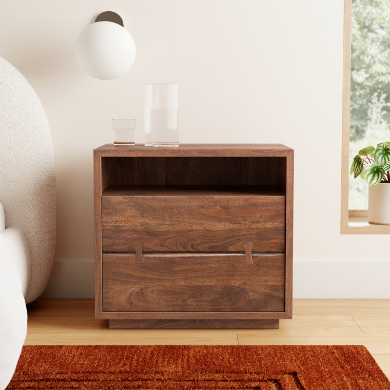 Broughton 26'' W Solid Wood Nightstand