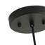 Luminaire suspendu 3 lumières en lin beige vintage Cascade