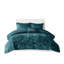Housse de couette en velours pour lit simple / simple TG - bleu sarcelle pour une chambre à coucher luxueuse