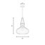 Luminaire suspendu 1 lumière Keiya-13389795