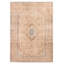 Tapis unique en laine de 8 pi 2 po x 11 pi 7 po brun clair Peta