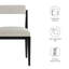 Chaise de salle à manger en tissu Kai-104318189