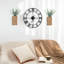 Ensemble de 2 vases à fleurs en bois avec eucalyptus artificiel pour maison de campagne