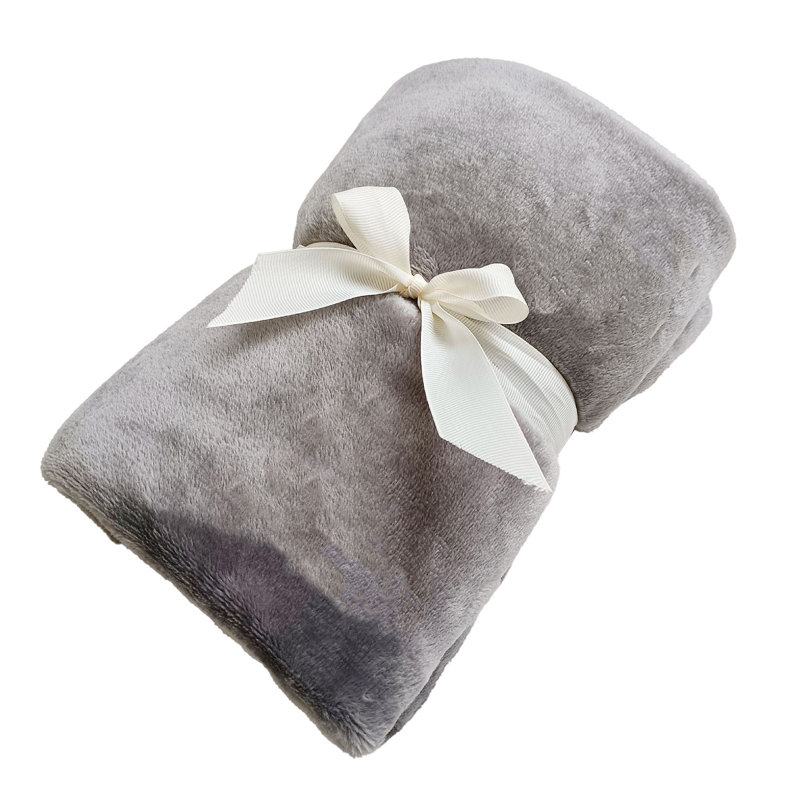 Couverture à pattes de couleur unie pour enfant Kondieu, Gray