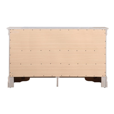 Commode, champagne argenté