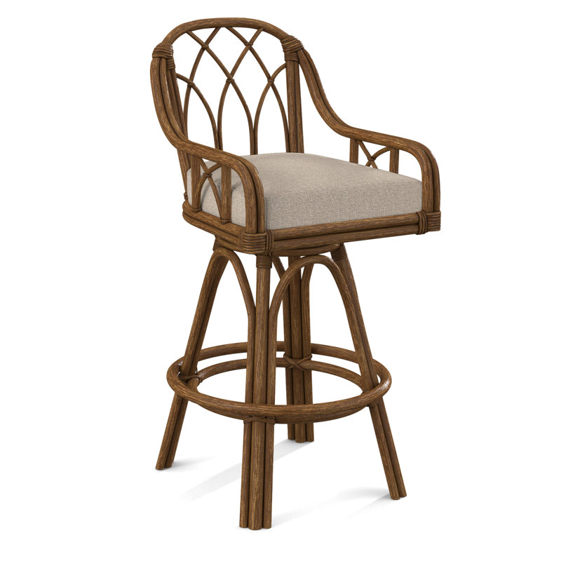 Edgewater Upholstered Stool, Eggshell Crypton Performance; 0884-93, Havana, Counter Stool (24" Seat Height)