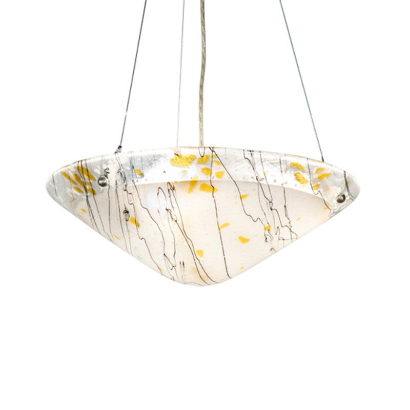 Luminaire suspendu en nickel à 3 lumières Darann