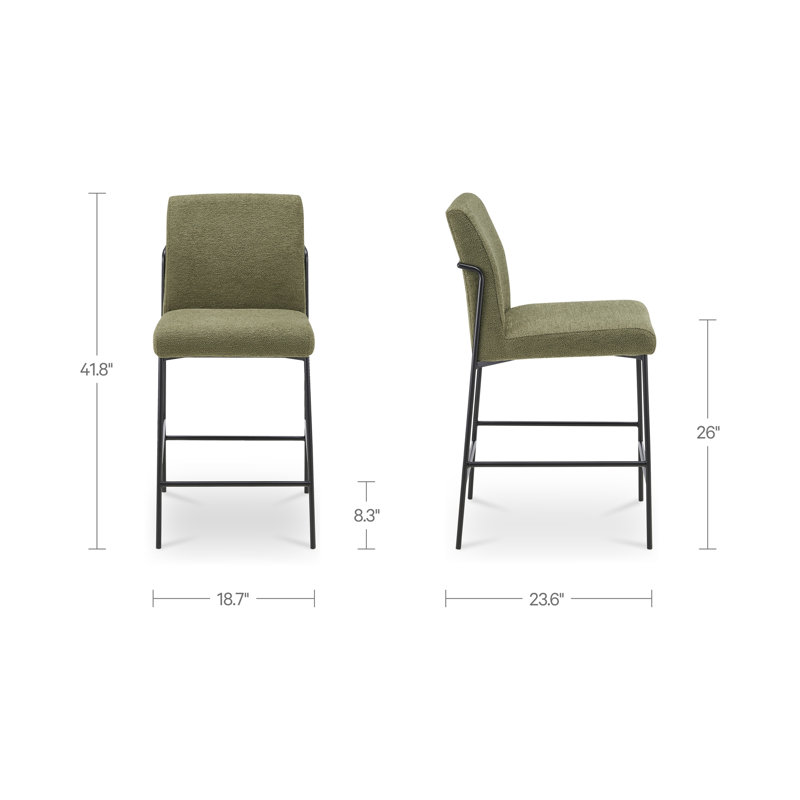Danny Counter Stool Green, Green
