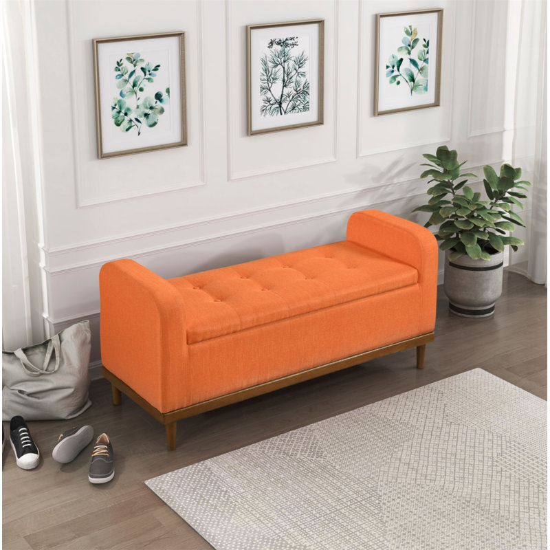 Meuble de rangement Mid-Century, Orange