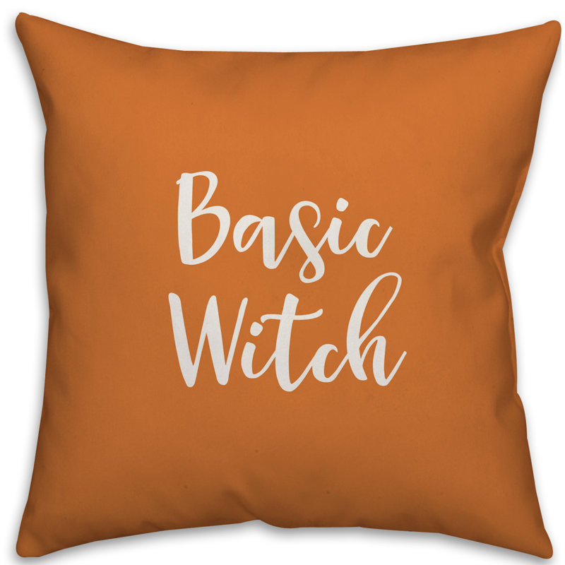 Reversible Throw Pillow, Orange, Pillow Cover