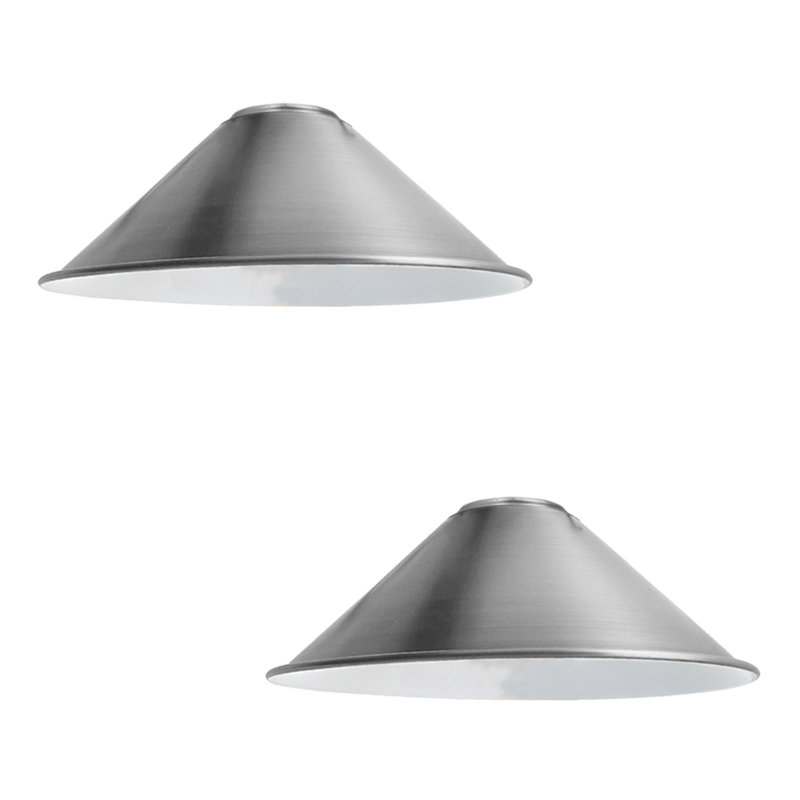 Nikias 10cm H Metal Cone Shape Lamp Shade ( Uno ), Satin Nickel