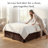 Southshore Fine Linens Vilano Pleated Bed Skirt, Double-Brushed Microfiber 15-Inch Drop Bed Skirt with Pleated Design, Machine Washable, Queen, Bright White-390276495-390276491