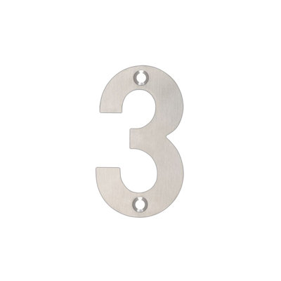 7.5cm H Stainless Steel House Number