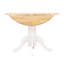 Table de salle à manger naturelle brun et blanc avec rallonge inclinable - Polyvalent et fonctionnel