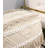 Grandcanyon Cotton Braided with Tassel Pouf, Beige
