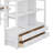 Full Size Loft Bed With Built-In Desk, Comes With Two Drawers, Storage Spaces, And Extra Drawers
