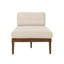 Chaise longue en tissu Sarom avec traversin-112216425