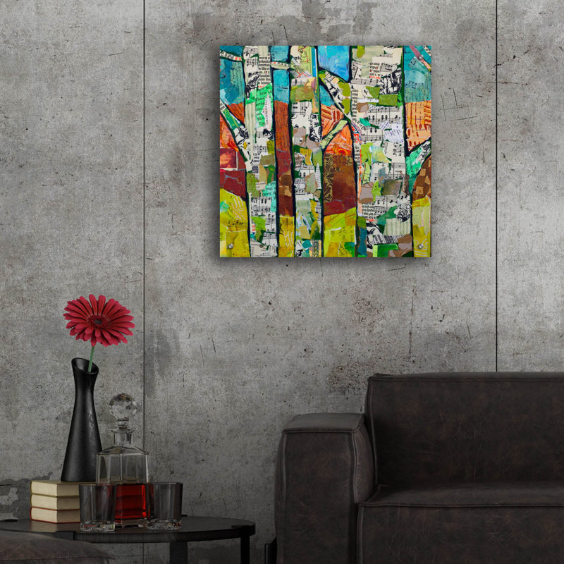 «Fall Trees 1» par St. Hilaire Elizabeth, H 24 po x l 24 po x P 0,2 po