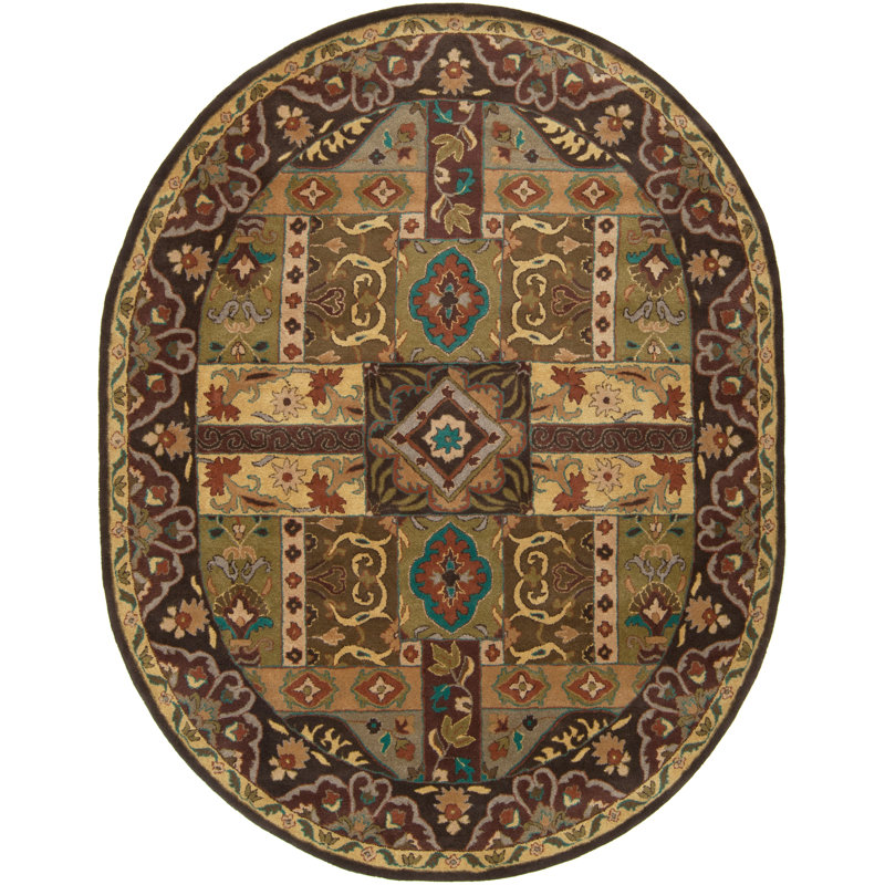 Baskerville Wool Oriental Indoor Rug, Oval 8' x 10'