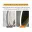 Miroir rond de salle de bain 32 po à DEL avec meuble-lavabo mural, anti-buée, 3 lumières réglables à température de couleur et à intensité variable, miroir de maquillage pour la chambre à coucher et la salle de bain, miroir intelligent pour la d?