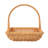 Hand-Woven Rattan Basket With Handle